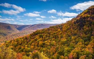 Cape Breton Highlands in autumn colours