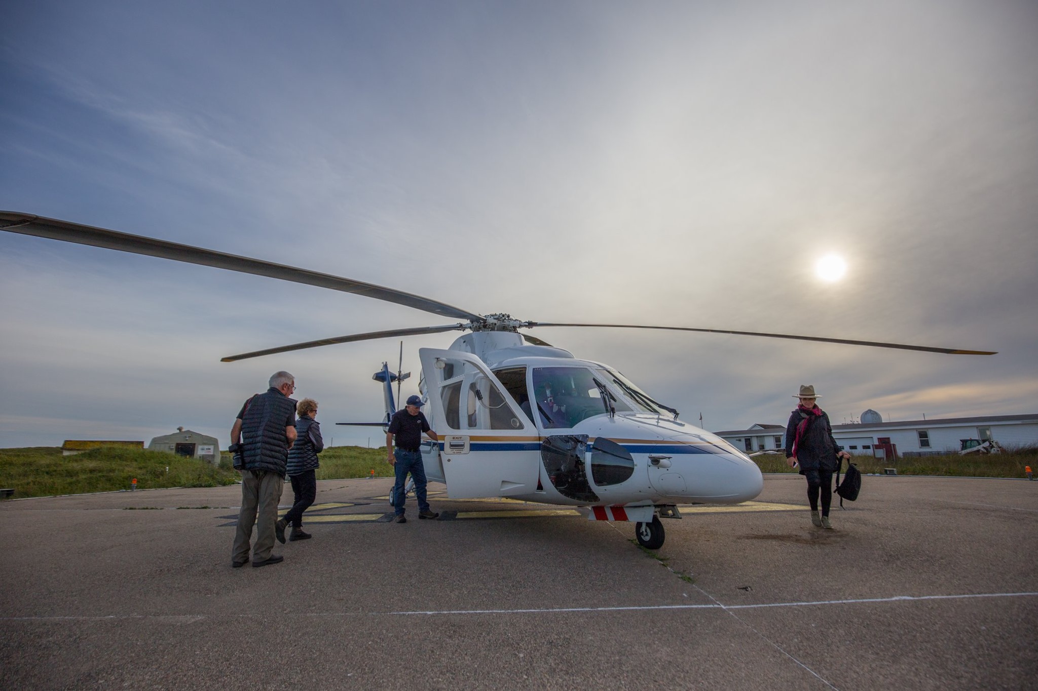 Helicopter used for Kattuk’s Sable Island expeditions